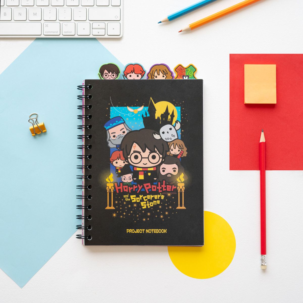 Harry Potter Stationery A5 Project Notepad With 4 Dividers Notebook 148x210 mm