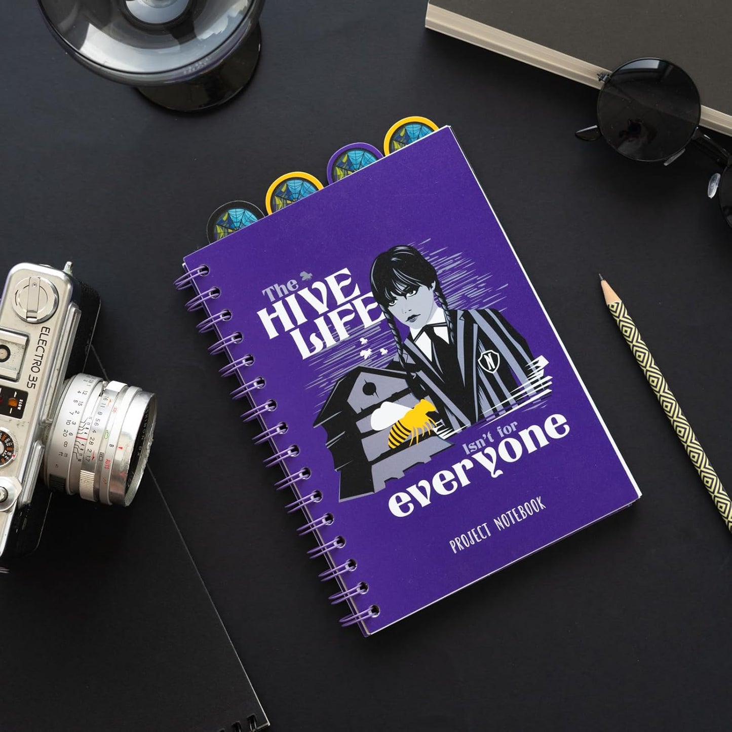 Wednesday Addams Gifts A5 Project Planner With 4 Dividers Notepad A5 Notebook Notebook 148x210 mm