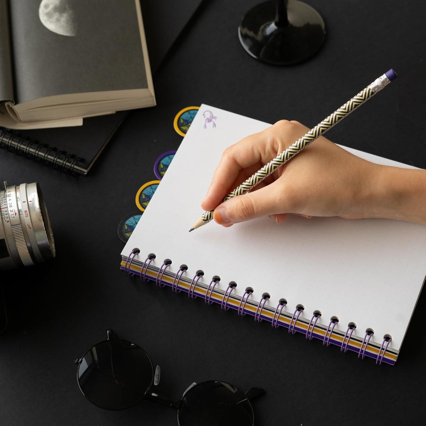 Wednesday Addams Gifts A5 Project Planner With 4 Dividers Notepad A5 Notebook Notebook 148x210 mm