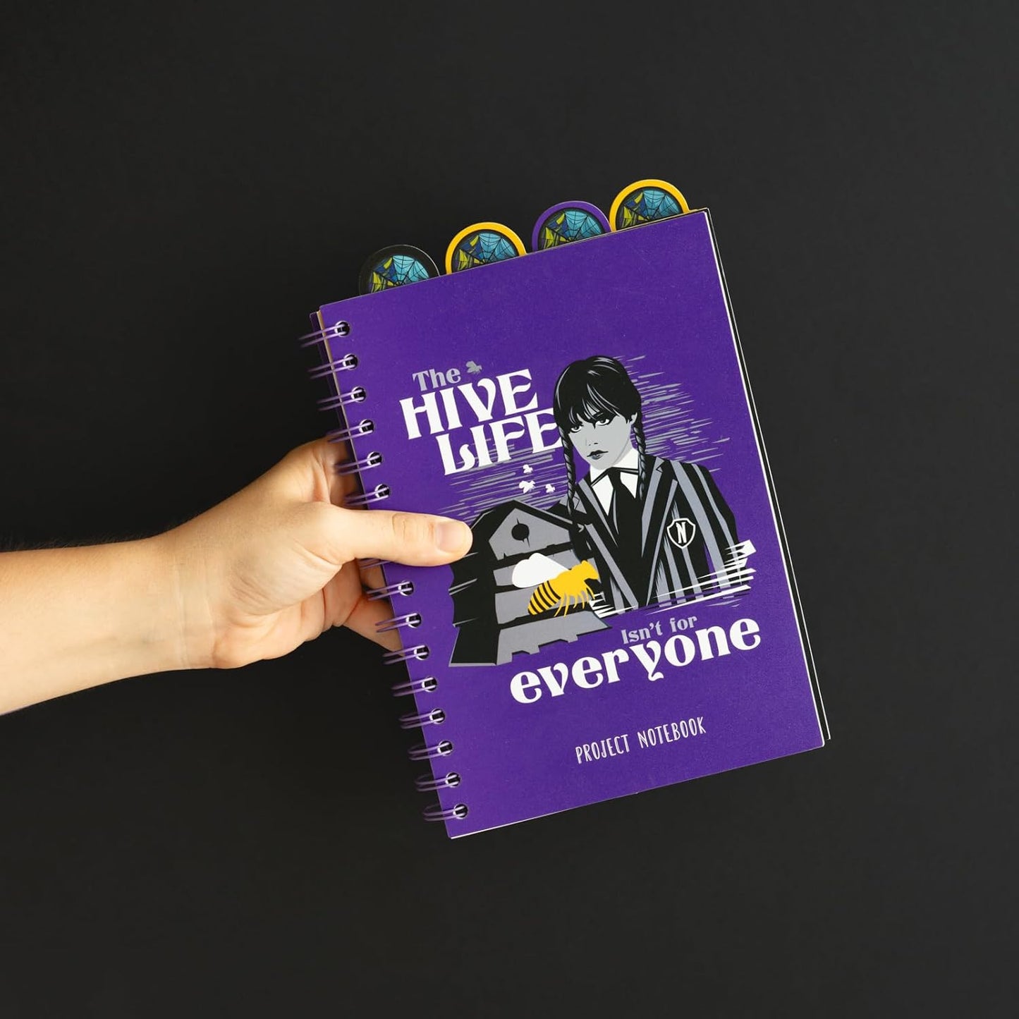 Wednesday Addams Gifts A5 Project Planner With 4 Dividers Notepad A5 Notebook Notebook 148x210 mm