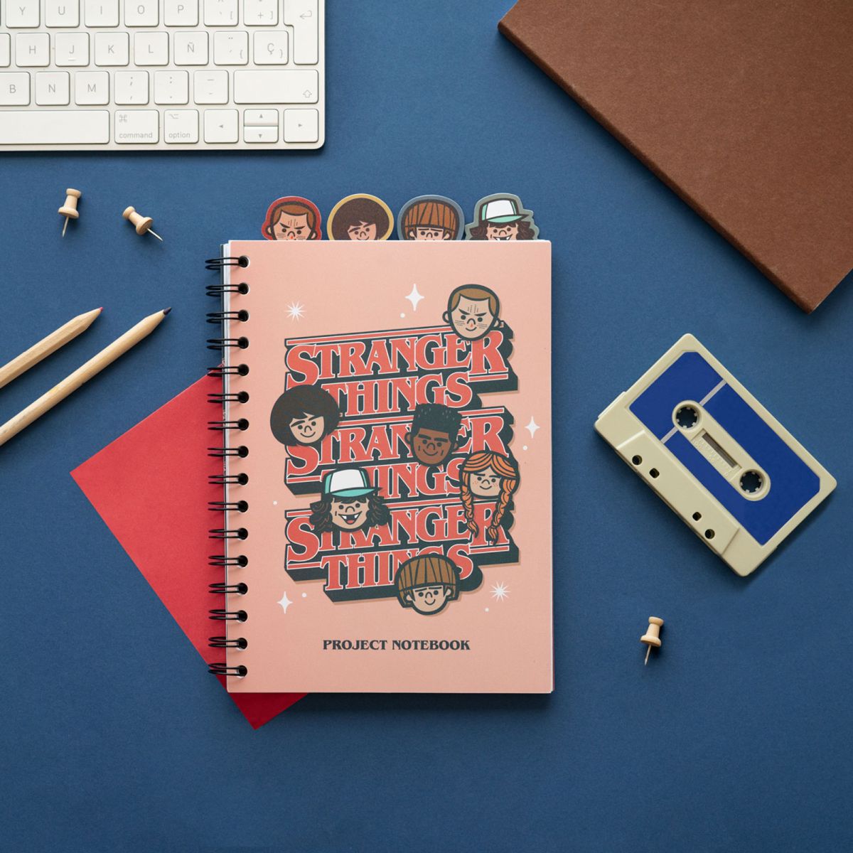 Stranger Things A5 Project Notepad With 4 Dividers Notebook 148x210 mm