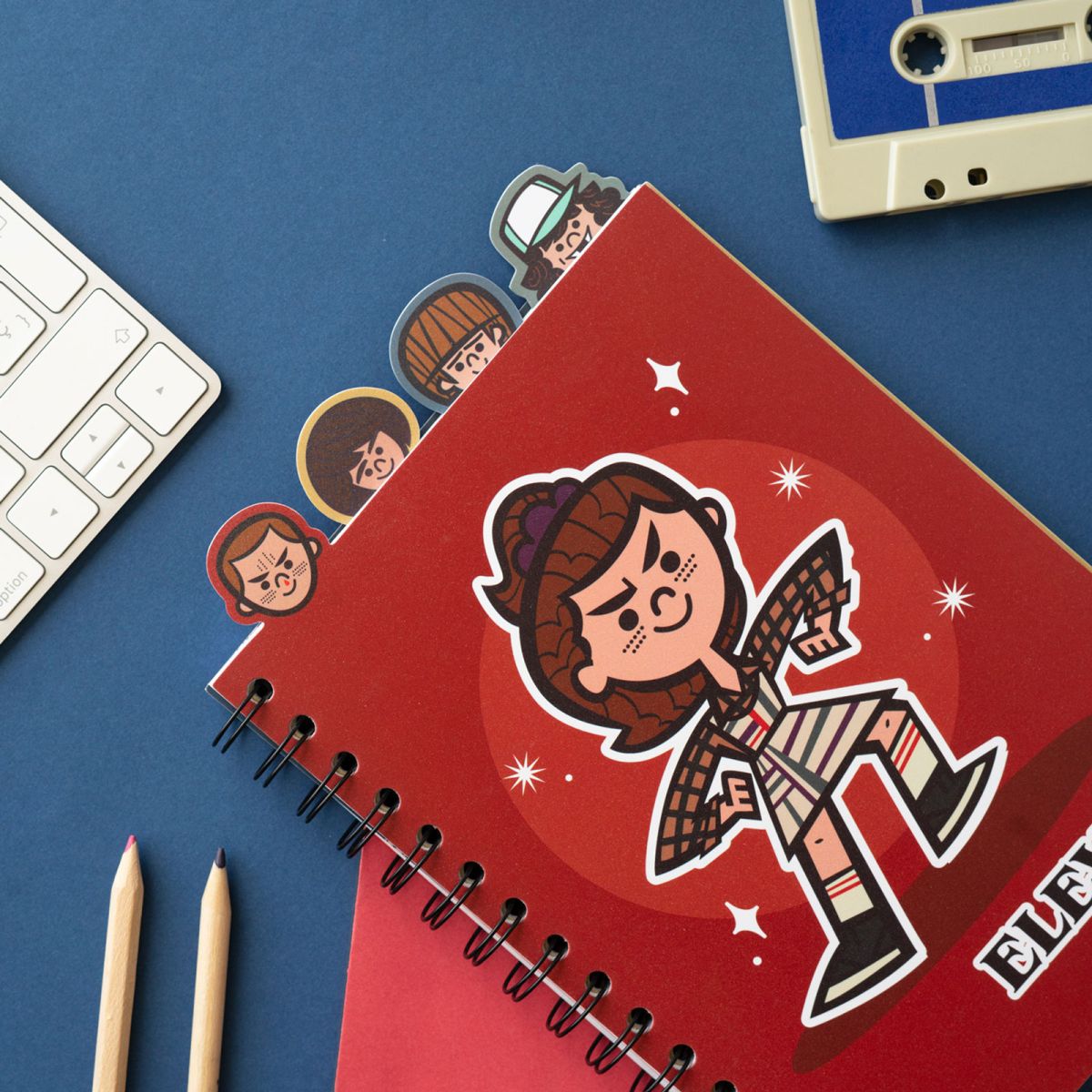 Stranger Things A5 Project Notepad With 4 Dividers Notebook 148x210 mm