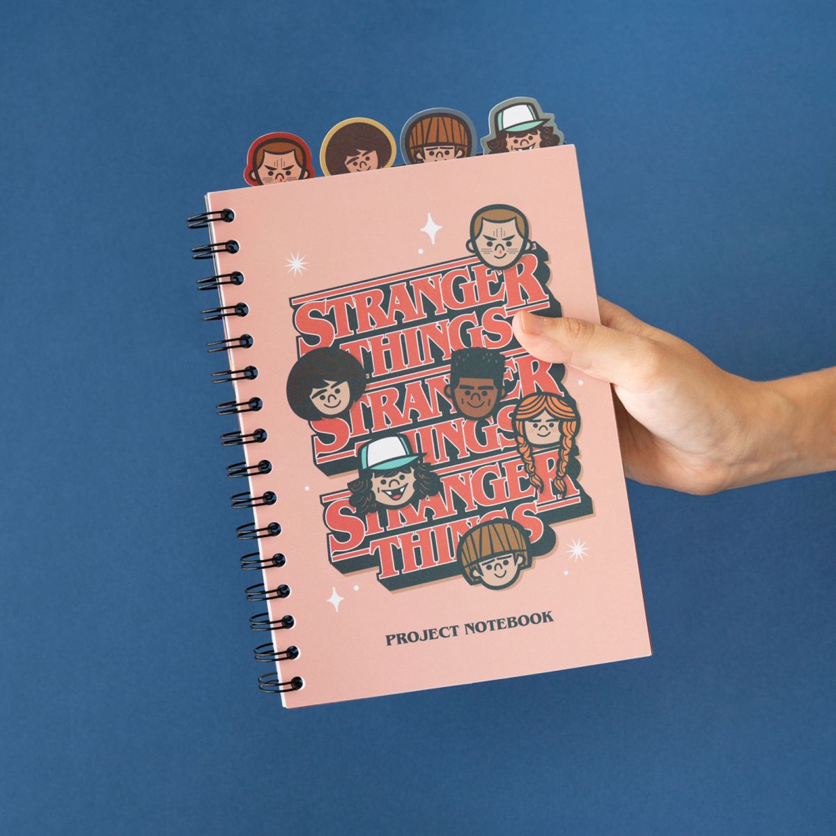 Stranger Things A5 Project Notepad With 4 Dividers Notebook 148x210 mm