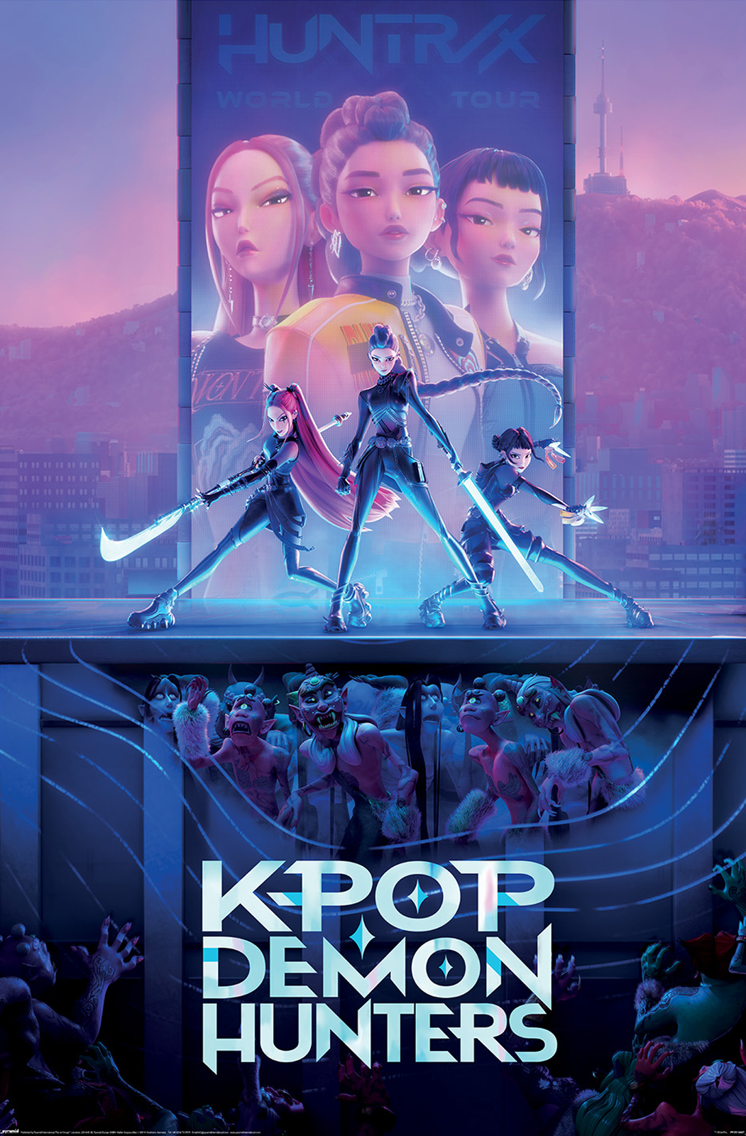 K-Pop Demon Hunters Poster 61x91.5 cm | 24x36 inch W x H