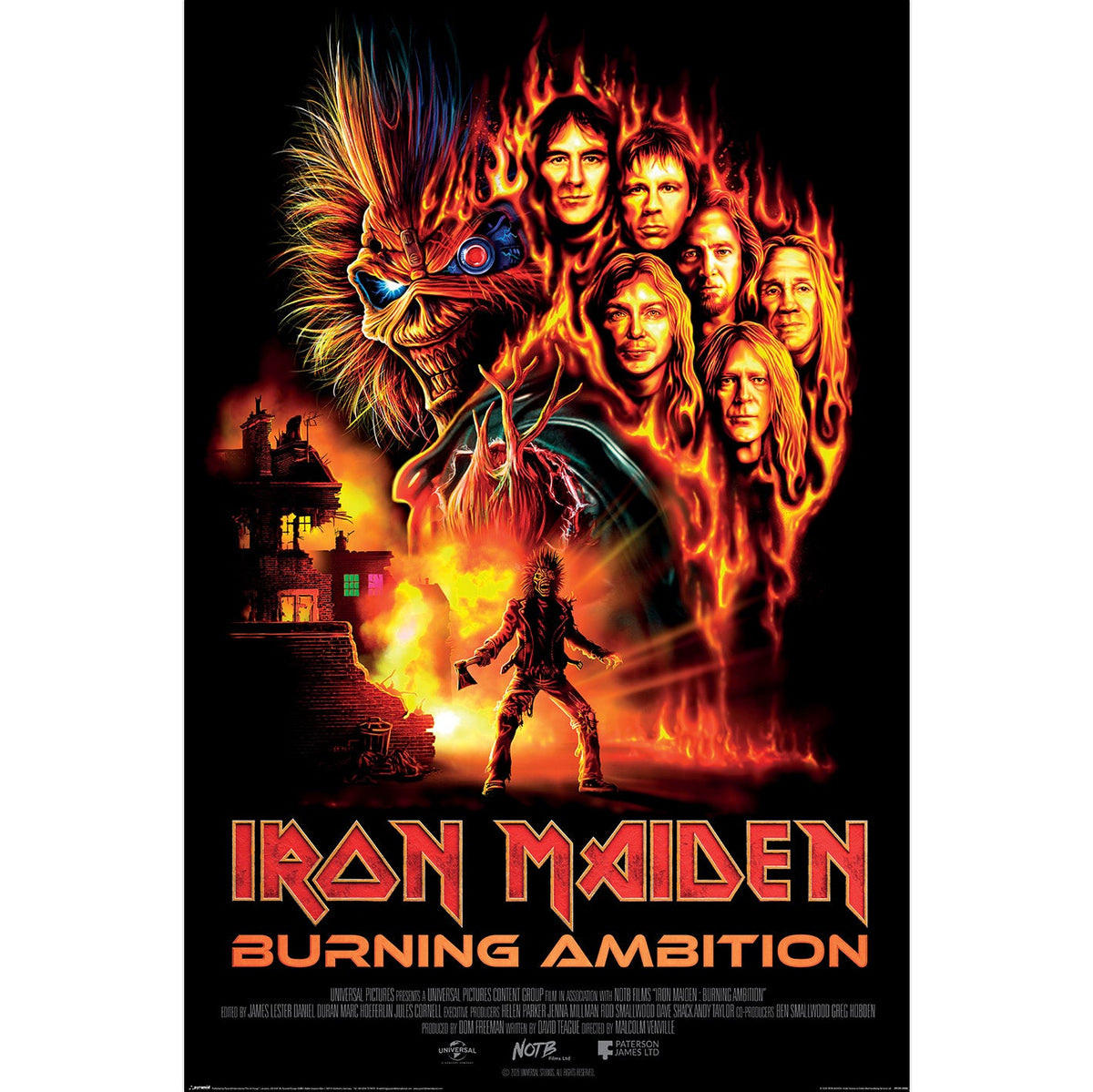 Iron Maiden Burning Ambition Poster Iron Maiden