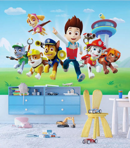 Paw Patrol Cartoon Kids Bedroom wallpapers