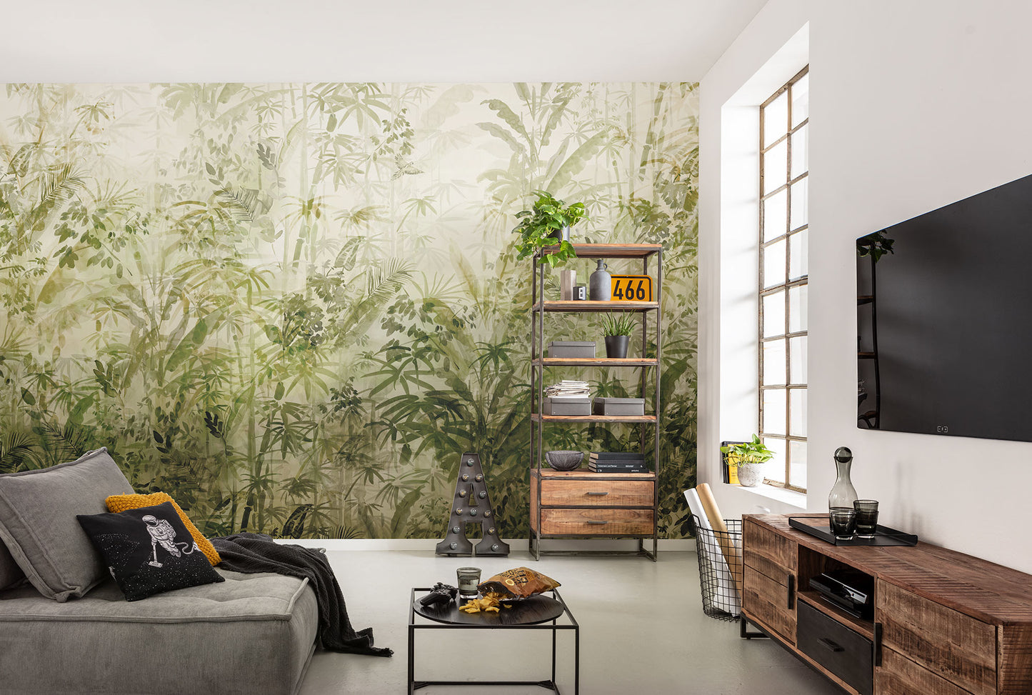 Wild Jungle Botanical Nature Non-woven photo wallpaper 400 cm x 280 cm | 157" x 110"