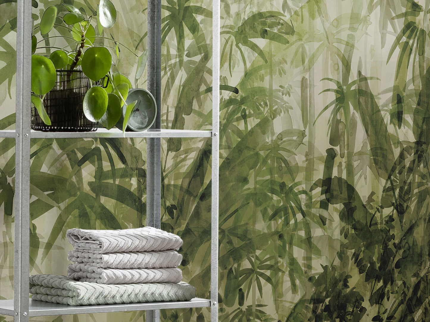 Wild Jungle Botanical Nature Non-woven photo wallpaper 400 cm x 280 cm | 157" x 110"