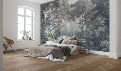 Fairytale Forest Old Trees Nature Non-woven photo wallpaper 400 cm x 280 cm | 157" x 110"