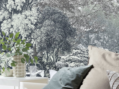 Fairytale Forest Old Trees Nature Non-woven photo wallpaper 400 cm x 280 cm | 157" x 110"