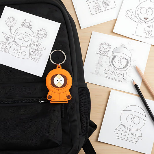 South Park Kenny Keyring Gifts Under 10 Pounds Keychain 4,5x7 cm