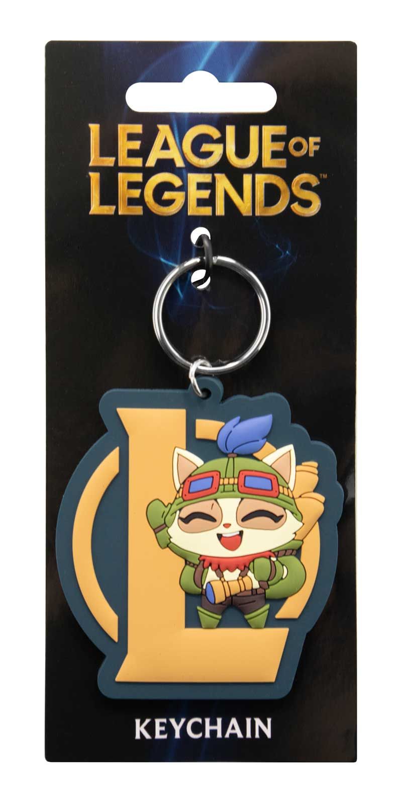 League Of Legends Teemo Keyring Gifts For Gamer Under 10 Pounds Keychain 4,5x7 cm
