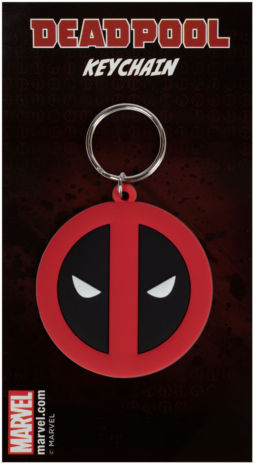 Deadpool Symbol Keyring Gifts Under 10 Pounds Keychain 4,5x7 cm