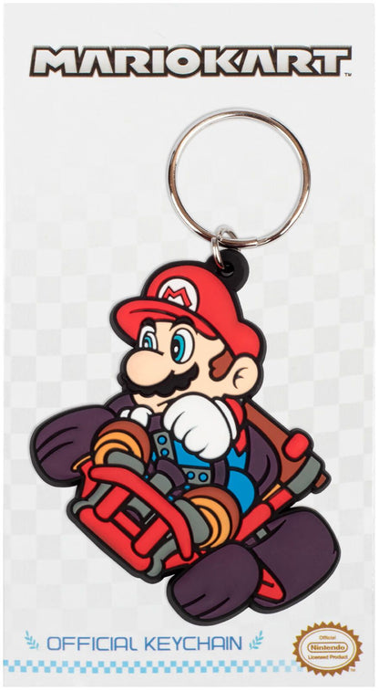 Mario Kart Mario Drift Keyring Gifts Under 10 Pounds Keychain 4,5x7 cm