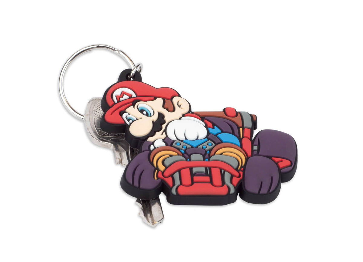 Mario Kart Mario Drift Keyring Gifts Under 10 Pounds Keychain 4,5x7 cm