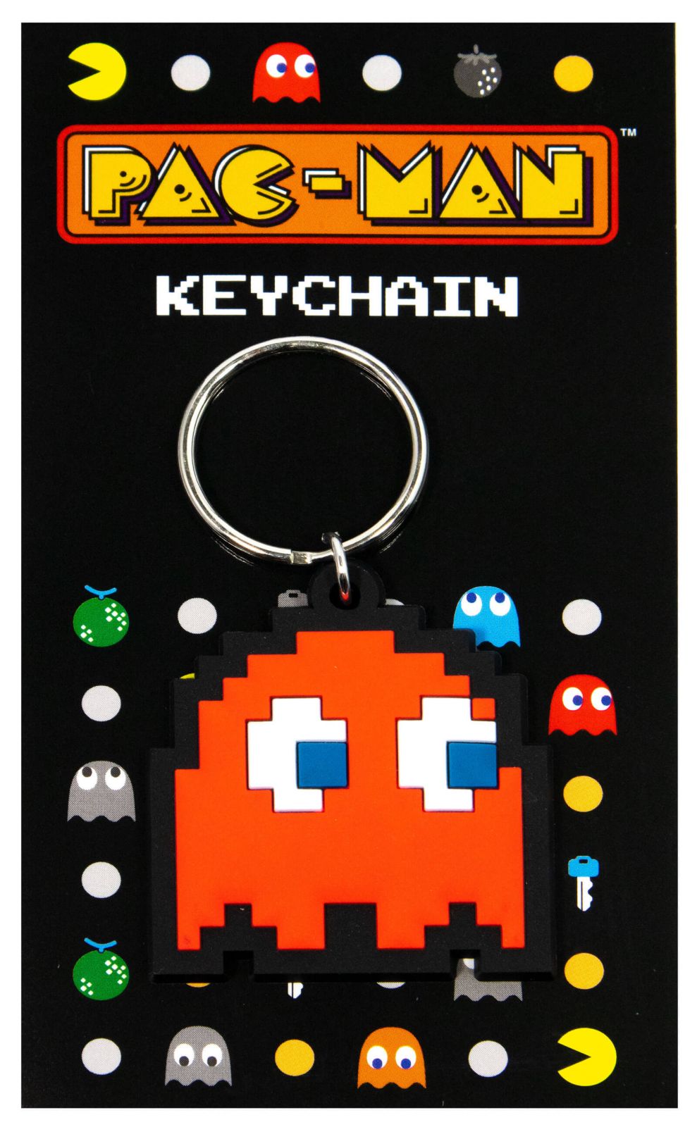 Pac Man Blinky Keyring Gifts Under 10 Pounds Keychain 4,5x7 cm
