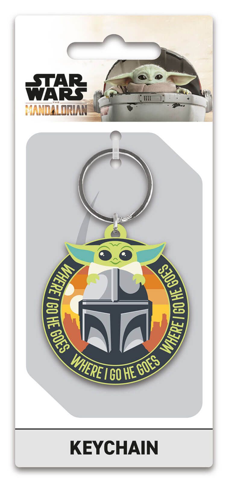 The Mandalorian Keyring Gifts Under 10 Pounds Keychain 4,5x7 cm