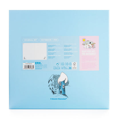 Moonin Lined A5 Journal with Pen Hardback Gift Set Notebook 26,5x26,5x2,5 cm