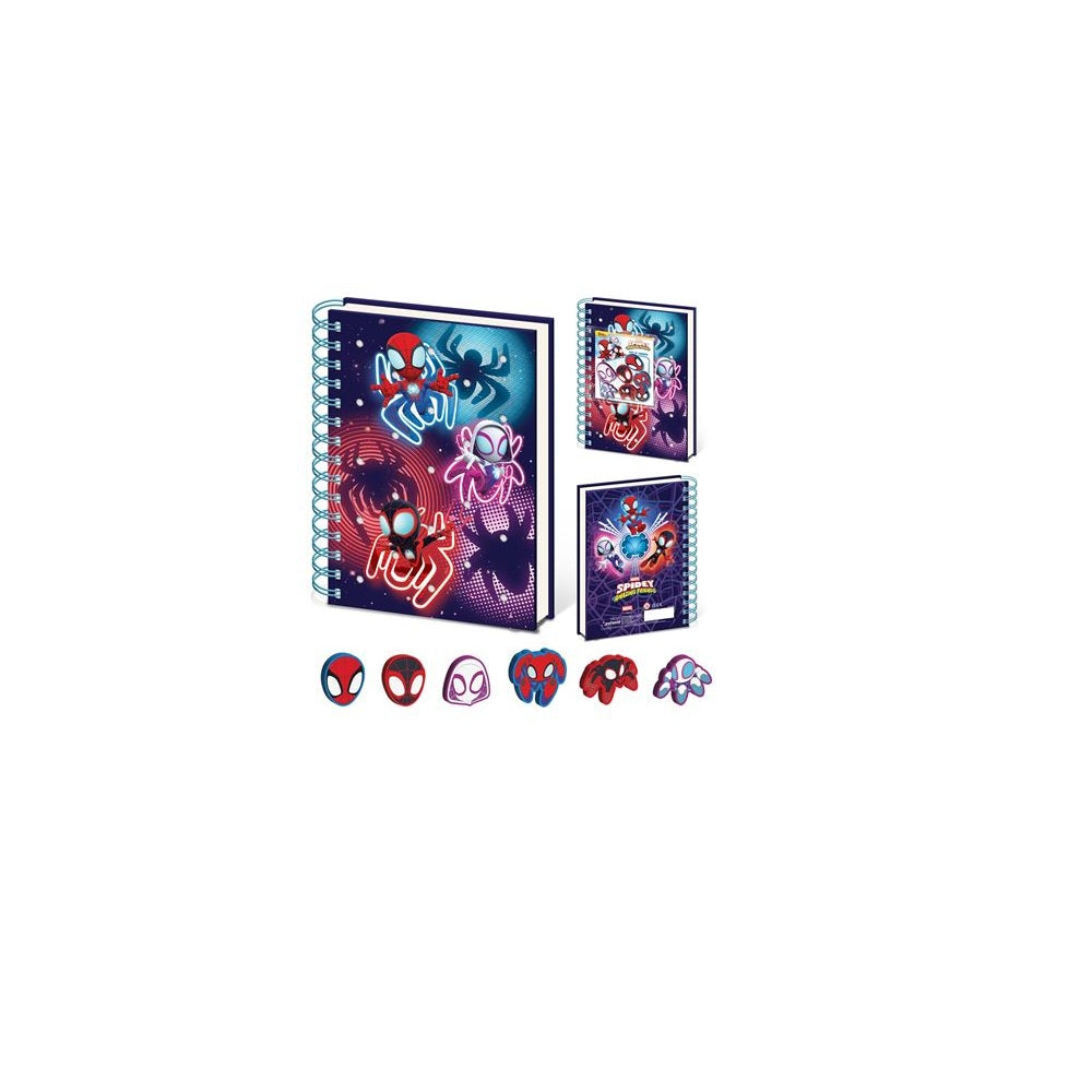 Spidey And Friends Glow Silicone Notebook 148x210 mm
