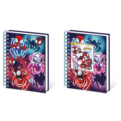 Spidey And Friends Glow Silicone Notebook 148x210 mm