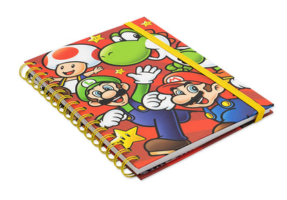 Super Mario Run hard cover lined A5 Journal Gaming Notebook 210x141 mm