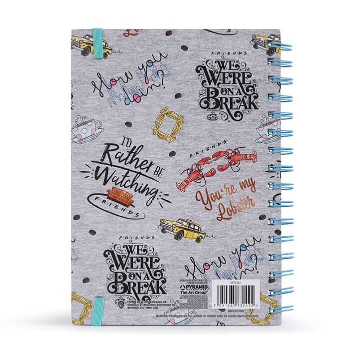 Friends Series Spiral Lined Notebook 148x210 mm