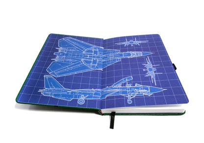 Top Gun Flight Suit A5 hard cover lined Journal Movie Notebook 210x141 mm