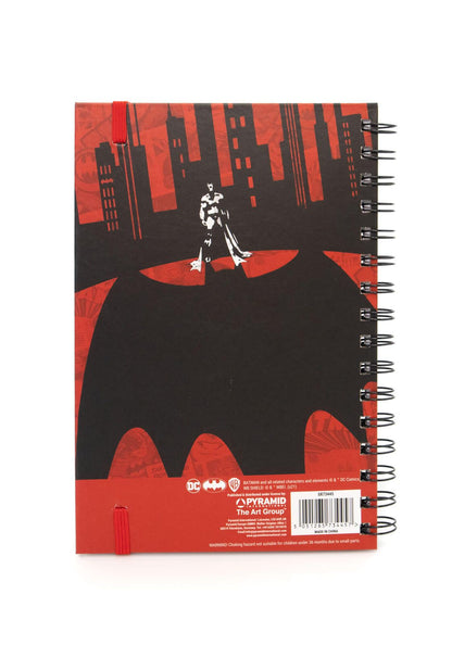 DC Comics Batman Red Harcover Lined A5 Journal Animated Movie Notebook 210x141 mm