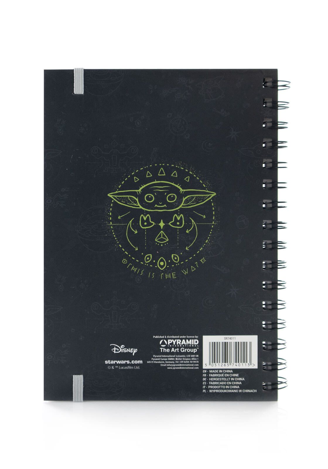 Star Wars The Mandalorian Grogu Hardcover school Journal Animated Movie Notebook 210x141 mm