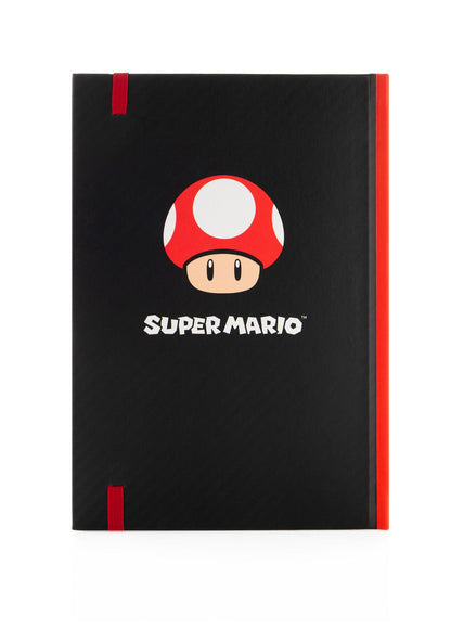 Super Mario Mushroom Lined Hardback A5 Notebook 148x210 mm