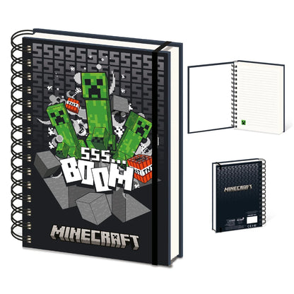3D Lenticular Minecraft Gamer Journal A5 Notebook 148x210 mm