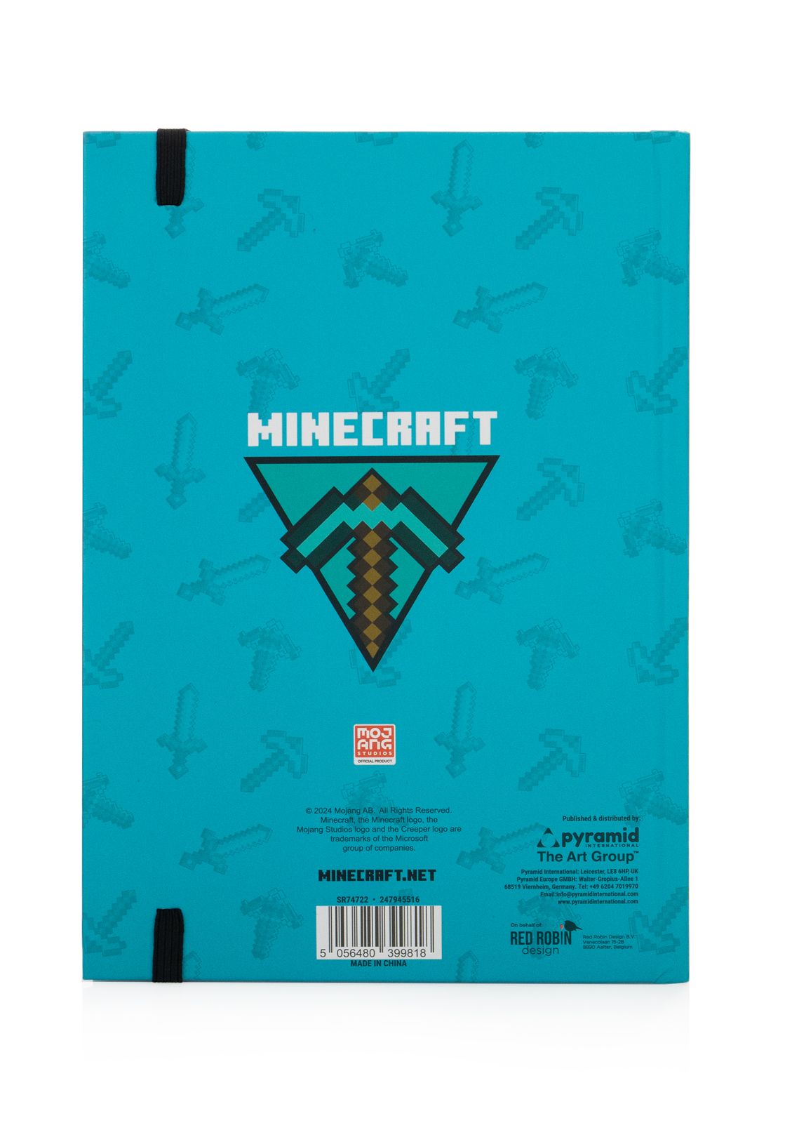 Minecraft Diamond Minor Hardcover Journal Lined Notebook 148x210 mm