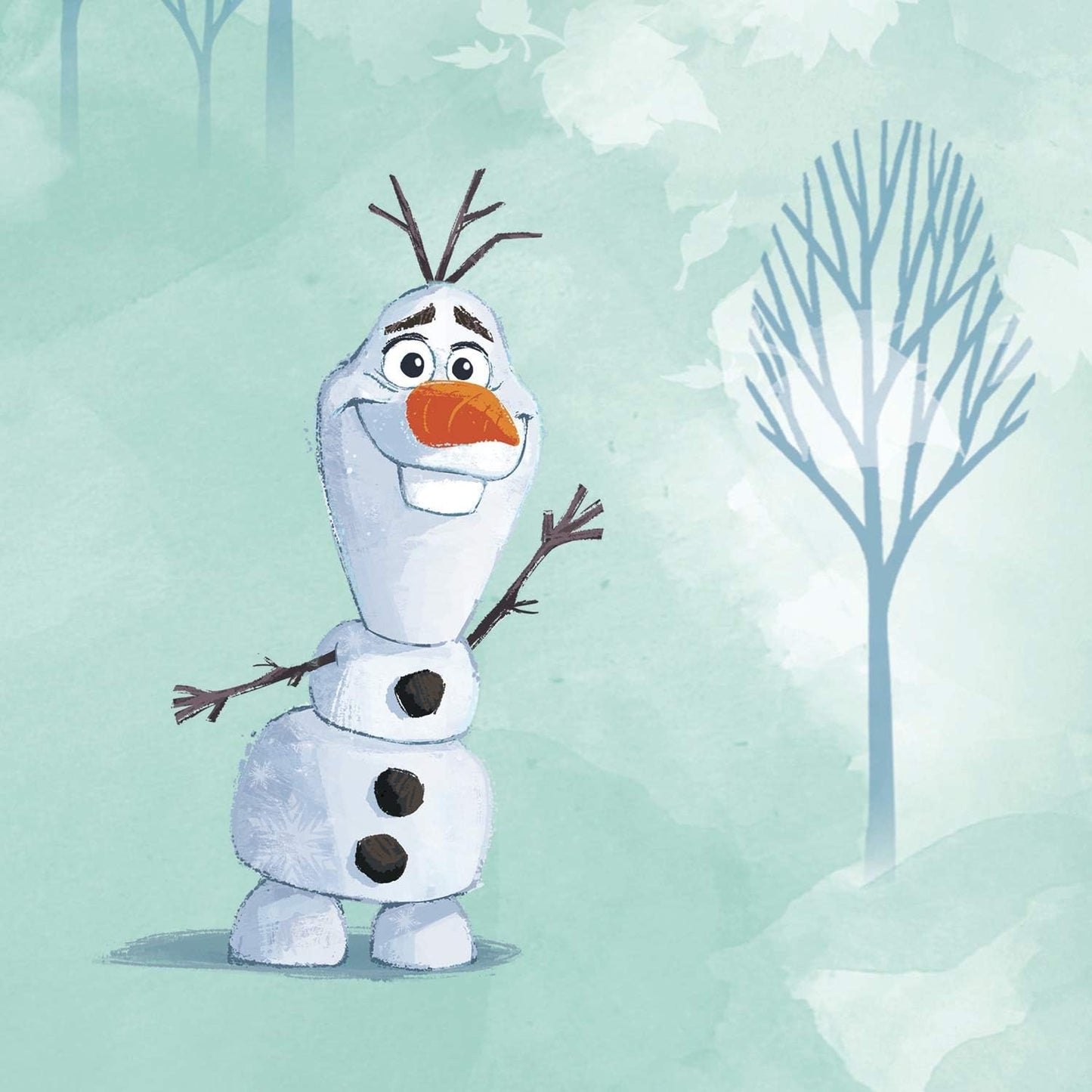 Disney Frozen Girls Bedroom Elsa Anna and Olaf Purple Wallpaper 10.05 x 0.53 m