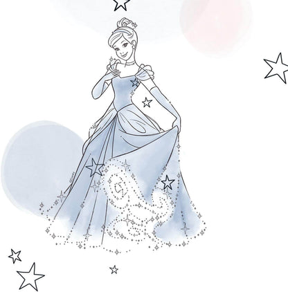 Disney Princess Girls Bedroom Princesses Colourful Wallpaper 10.05 x 0.53 m