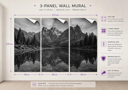 3 panel photo wallpaper