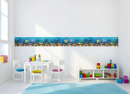 Spongebob underwater-themed wall borders