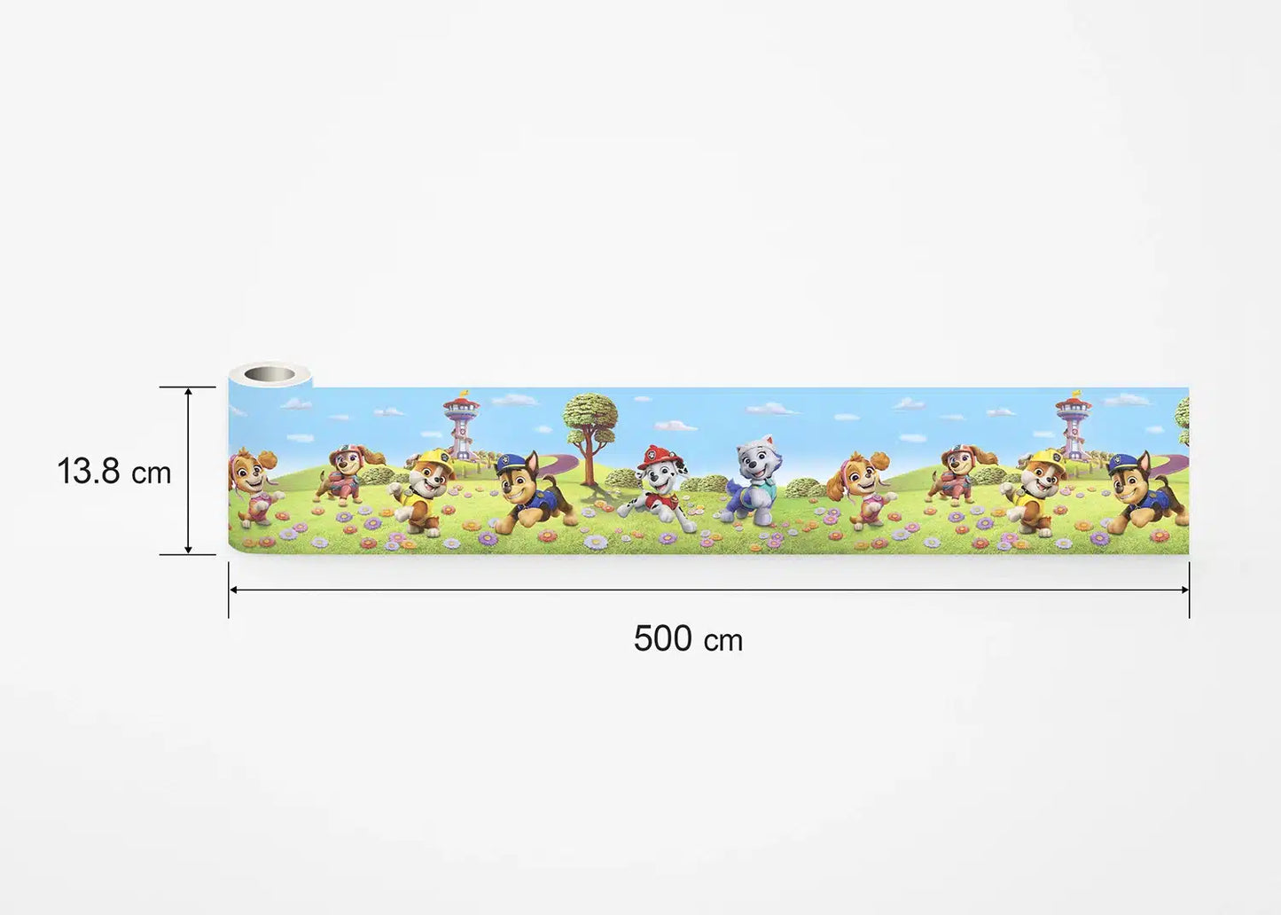 Paw Patrol characters wallpaper border for kids room