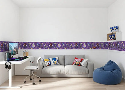 Sonic the Hedgehog Gamer Bedroom Self-Adhesive Wallpaper Wall Borders