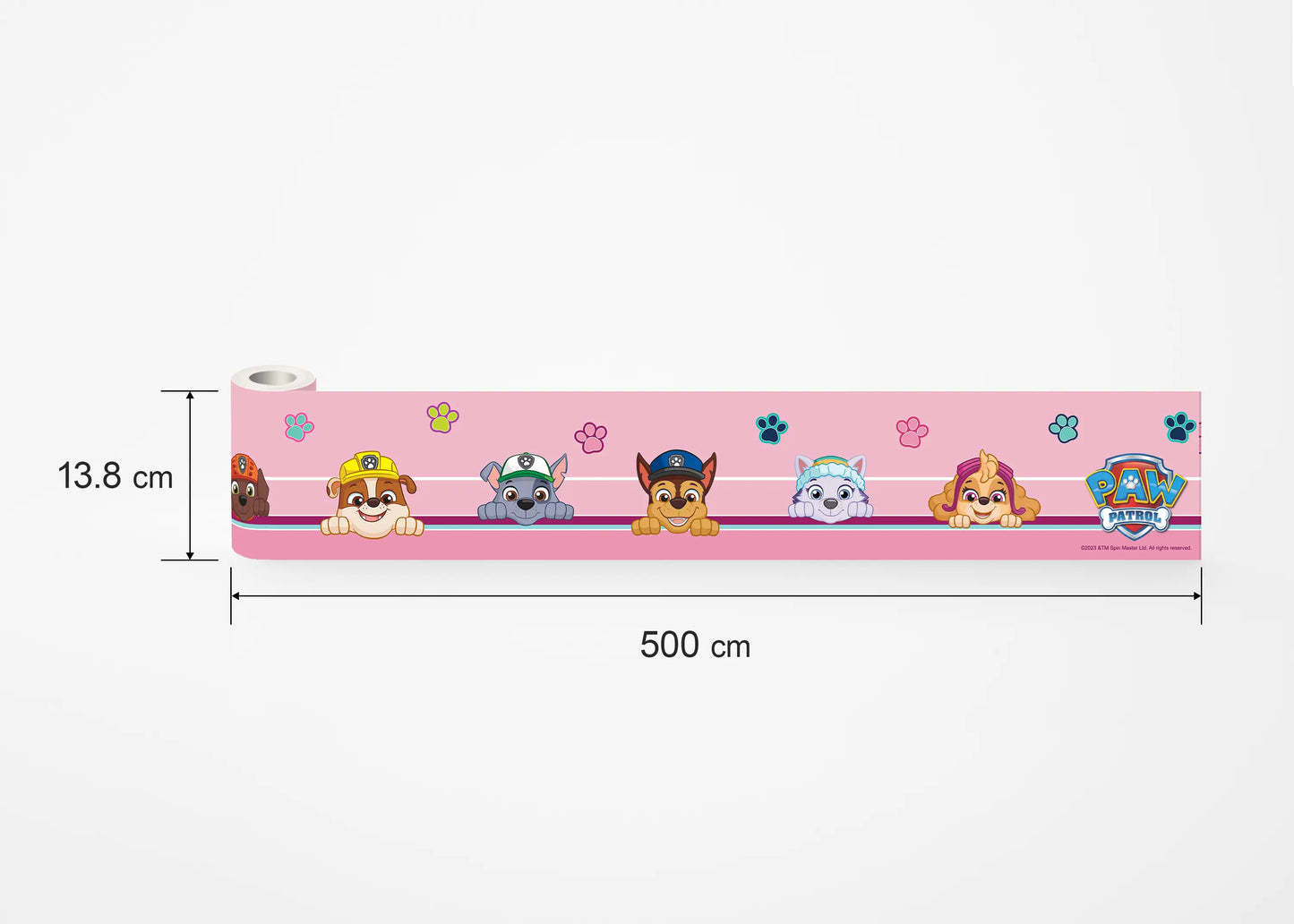 Paw Patrol Puppies Self-Adhesive Wallpaper Wall Border Roll (H x W) 0.138m x 5m