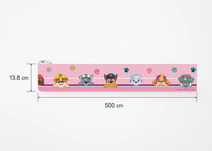 Paw Patrol Puppies Self-Adhesive Wallpaper Wall Border Roll (H x W) 0.138m x 5m