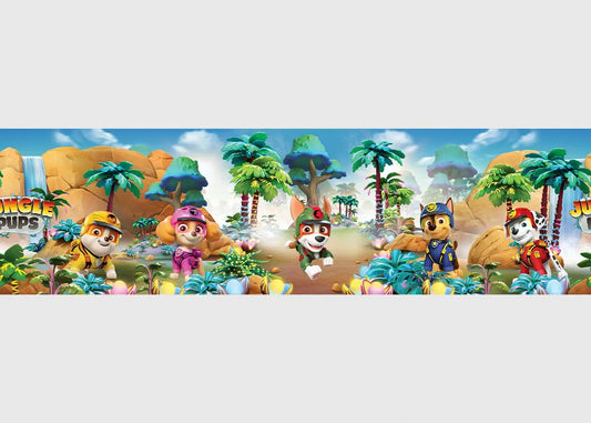 Paw Patrol Jungle Self-Adhesive Wallpaper Wall Border PAW Patrol