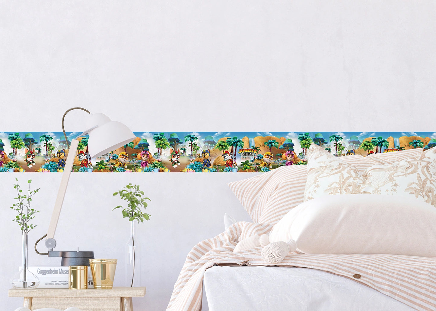 Paw Patrol Jungle Self-Adhesive Wallpaper Wall Border Roll (H x W) 0.138m x 5m