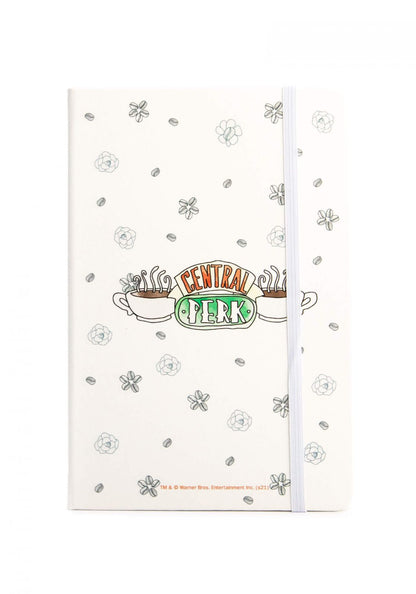 Central Perk Friends White Diary Film Gifts Hardcover A5 Lined Movie Notebook 210x141 mm