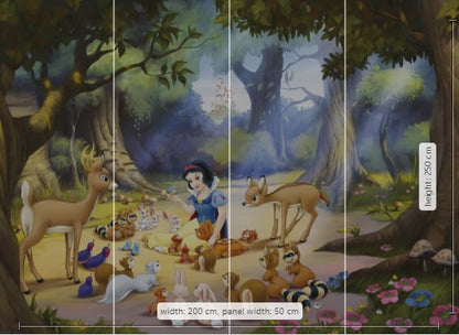 Disney Snow White Princess Non-Woven Wallpaper Mural 200 cm x 250 cm (78" x 98")