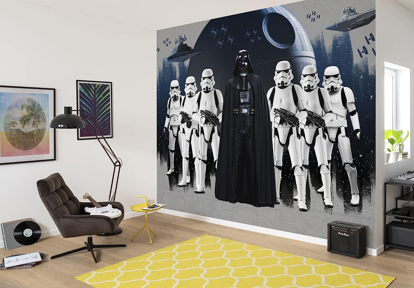 Star Wars The Dark Side Vader and Stormtroopers Animated Movie Non-Woven Wall Mural  (W x H) 368cm x 248cm (144" x 98")