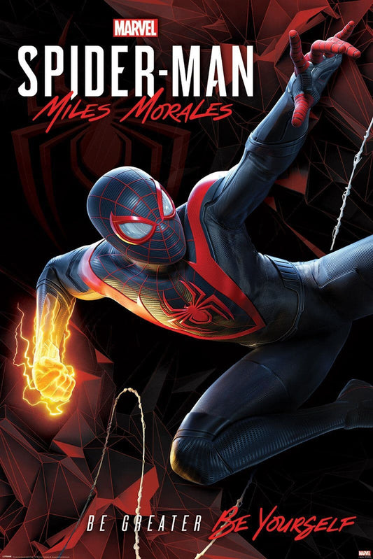 SpiderMan Miles Morales Cybernetic Swing Poster Marvel