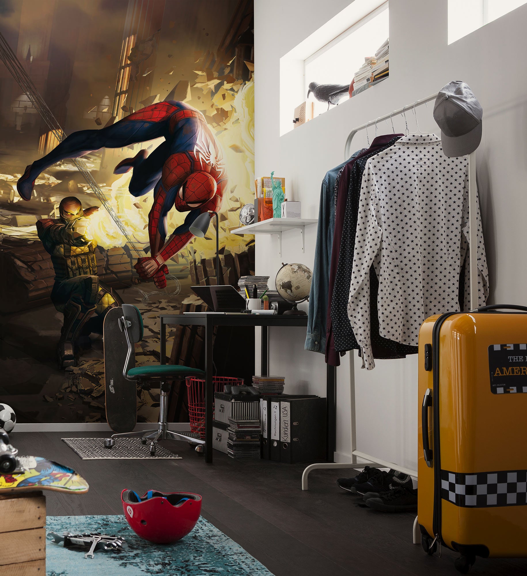 Marvel Spider-Man Fighting Teen Bedroom Non-woven photo wallpaper Marvel