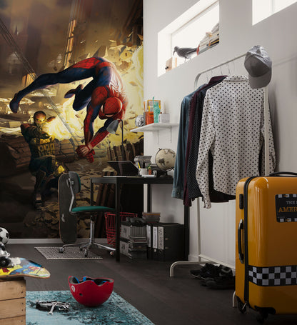 Marvel Spider-Man Fighting Teen Bedroom Non-woven photo wallpaper Marvel
