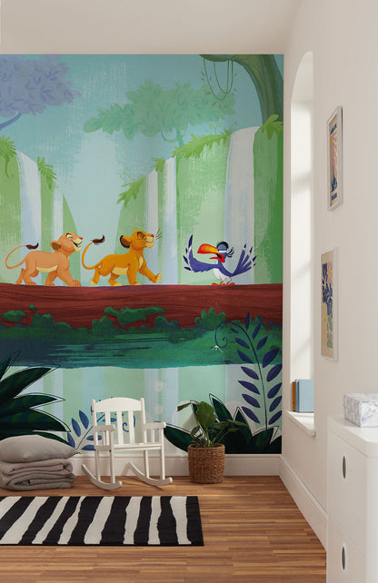 Disney The Lion King Classic Waterfall Non-woven photo wallpaper Disney
