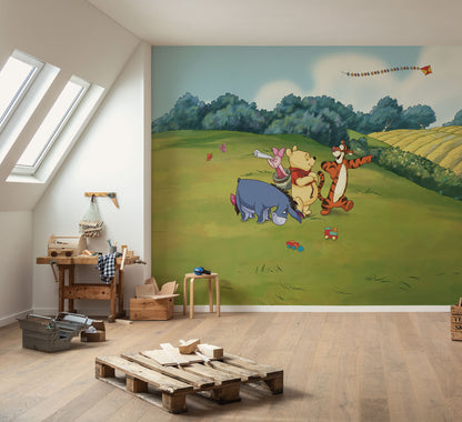Disney Classic Winnie the Pooh Adventure Toddler Non-woven photo wallpaper Disney